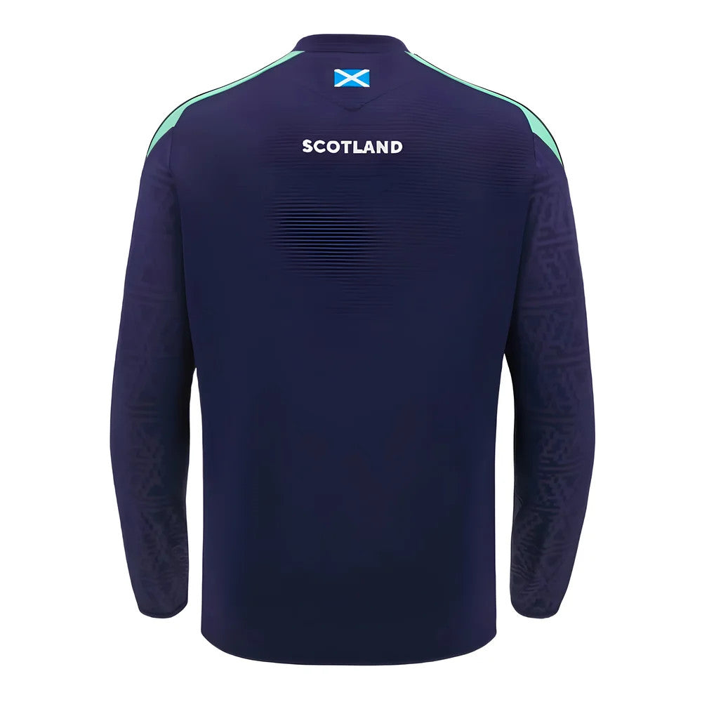 2024-2025 Scotland Rugby Training Round Neck Top (Navy) - Kids_2