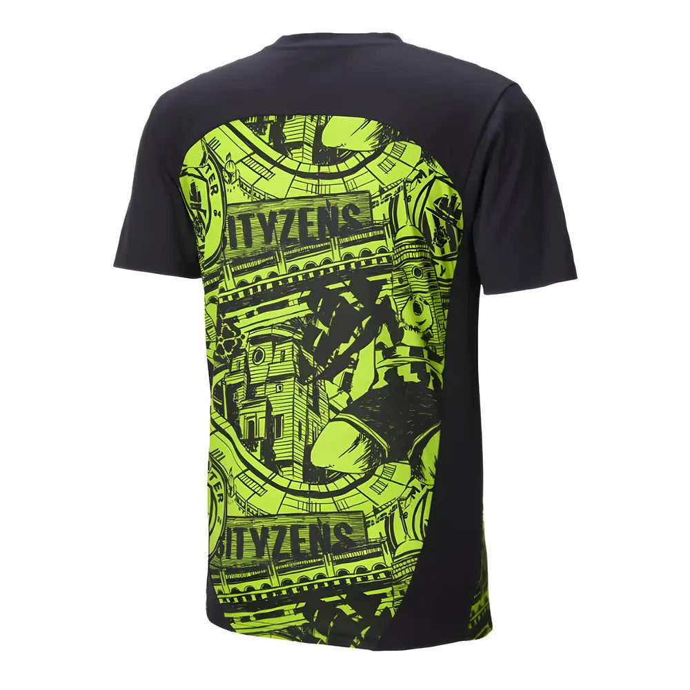 2024-2025 Man City Pre-Match Shirt (Yellow Glow)_1