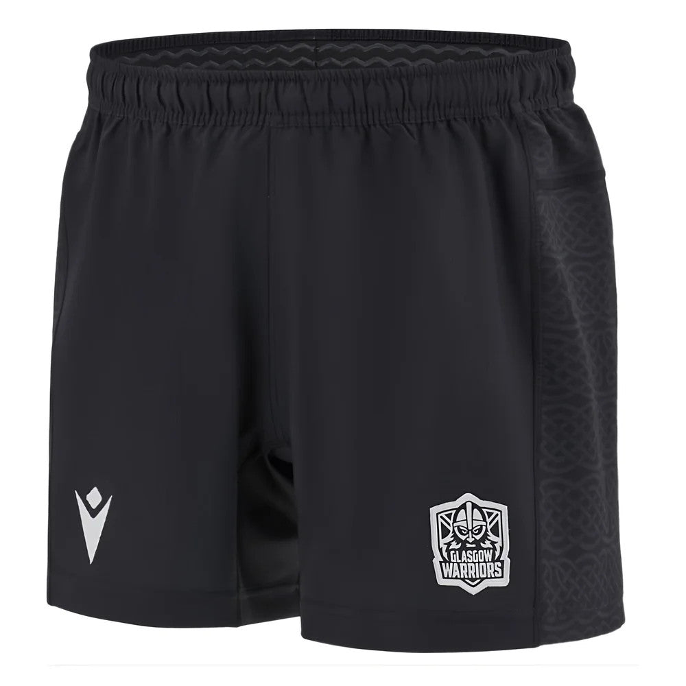 2024-2025 Glasgow Warriors Rugby Home Shorts (Black) - Kids_0
