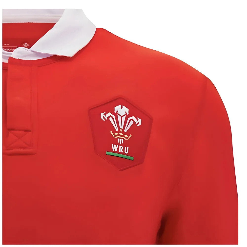2024-2025 Wales WRU Home LS Cotton Rugby Shirt (Williams 11)_5