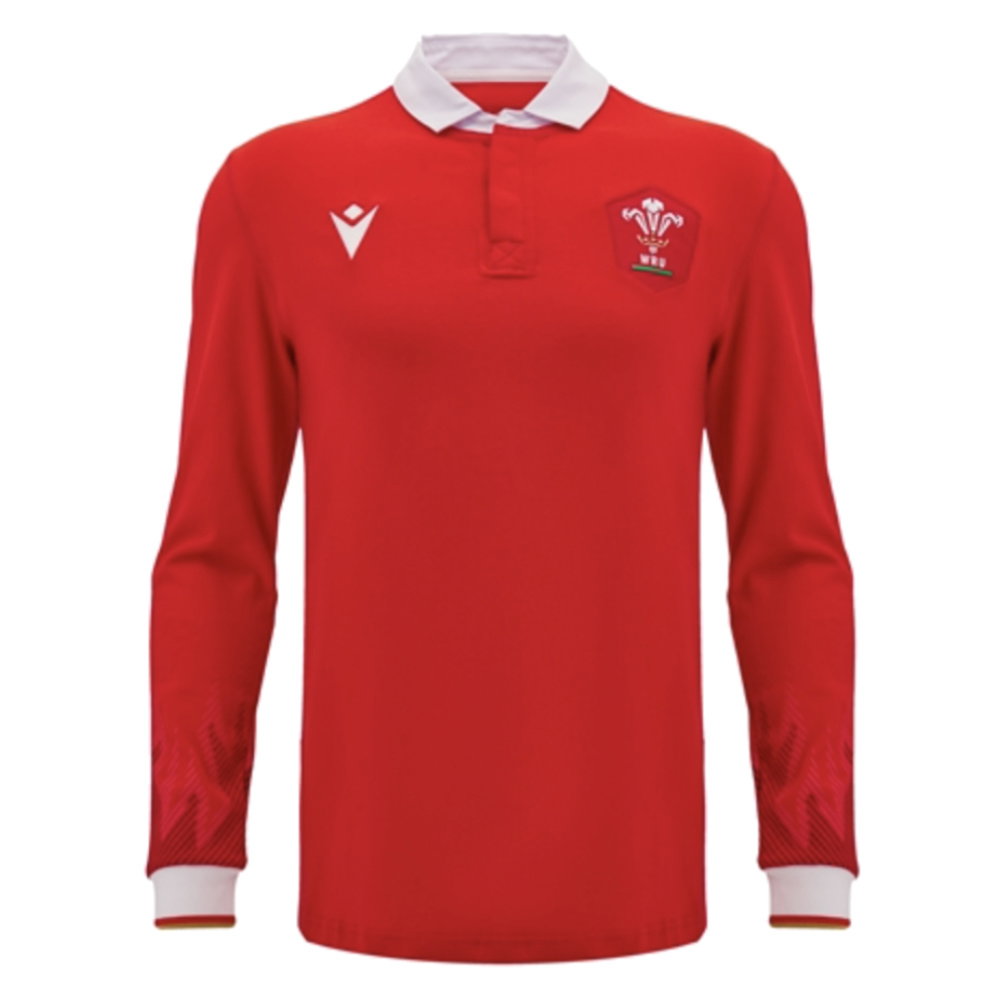2024-2025 Wales WRU Home LS Cotton Rugby Shirt (Wyn Jones 5)_3