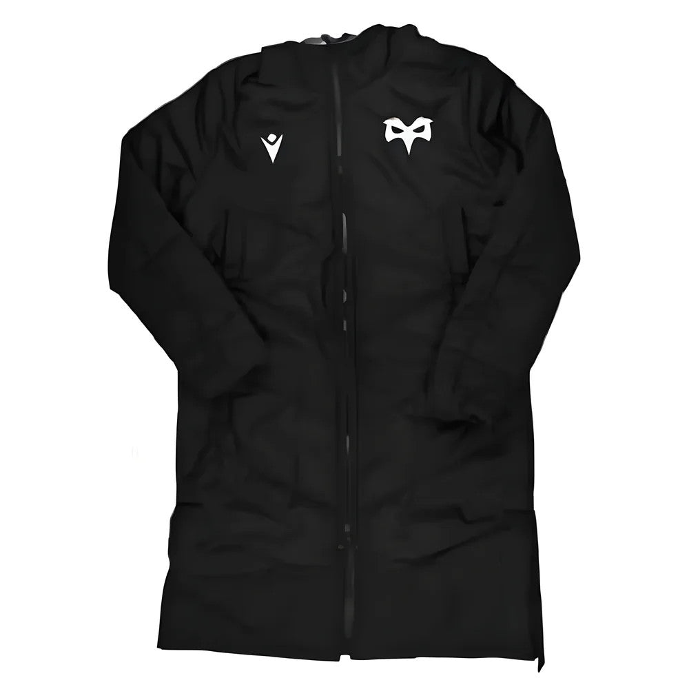 2024-2025 Ospreys Rugby Below Knee Bench Jacket (Black)_0