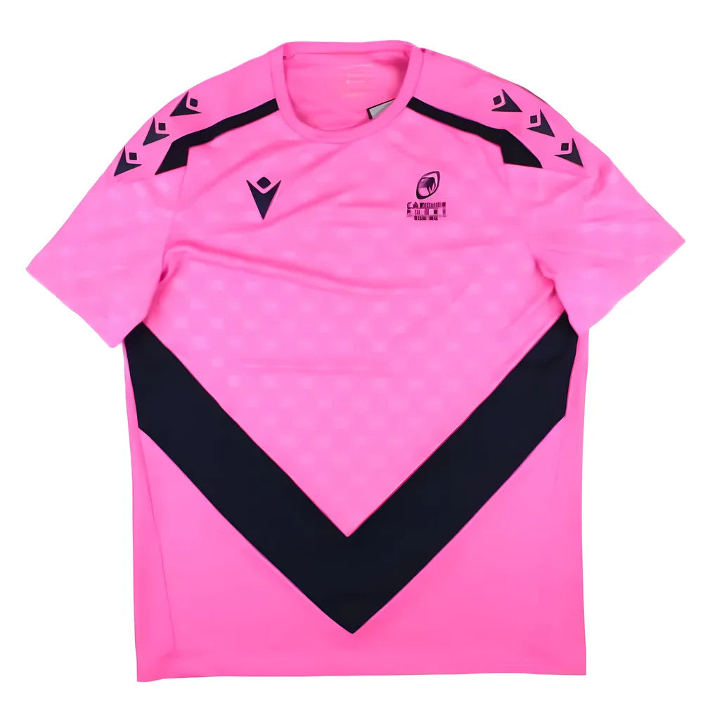 2024-2025 Cardiff Blues Rugby Player Training Shirt (Pink)_0