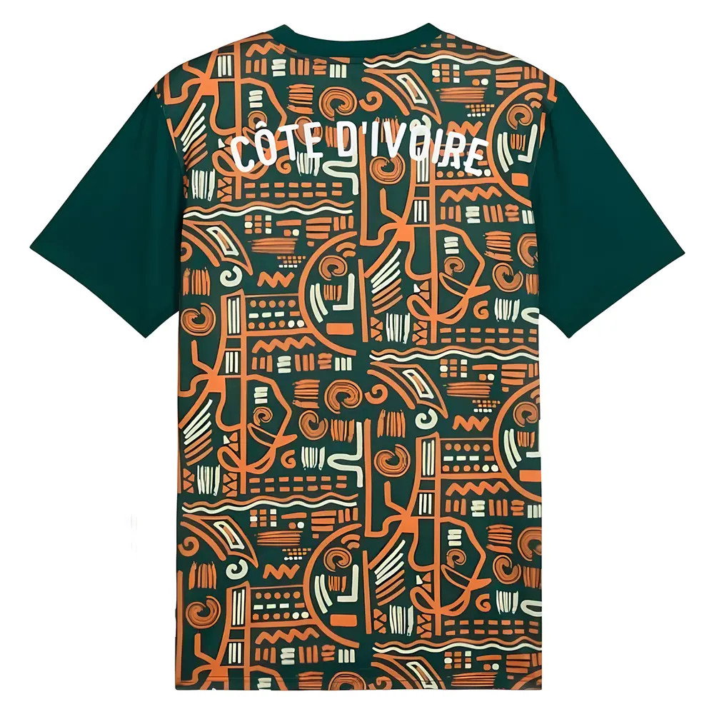 2024-2025 Ivory Coast Prematch SS Jersey (Dark Myrtle) (Yaya Toure 19)_1