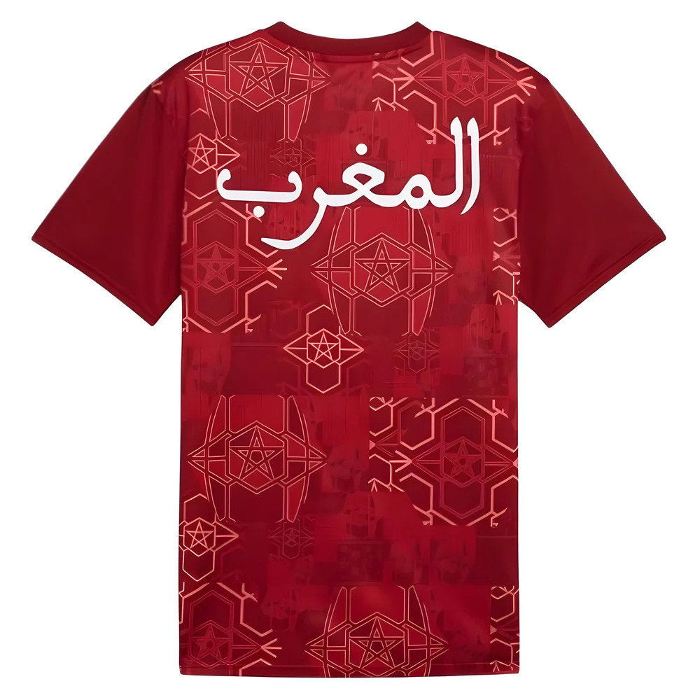 2024-2025 Morocco Prematch SS Jersey (Red) (Amrabat 4)_1