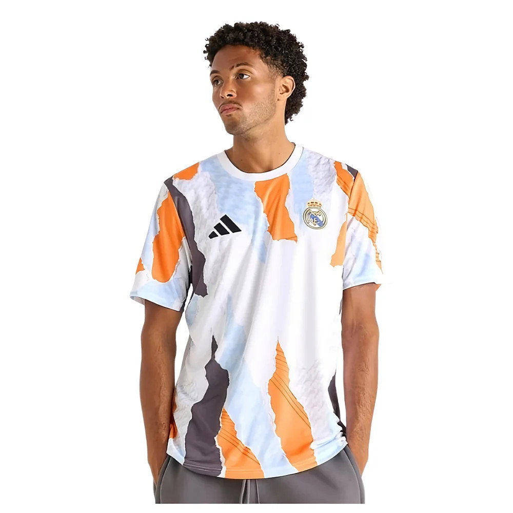 2024-2025 Real Madrid Pre-Match Shirt (White/Crew Orange) (Arda Guler 15)_3
