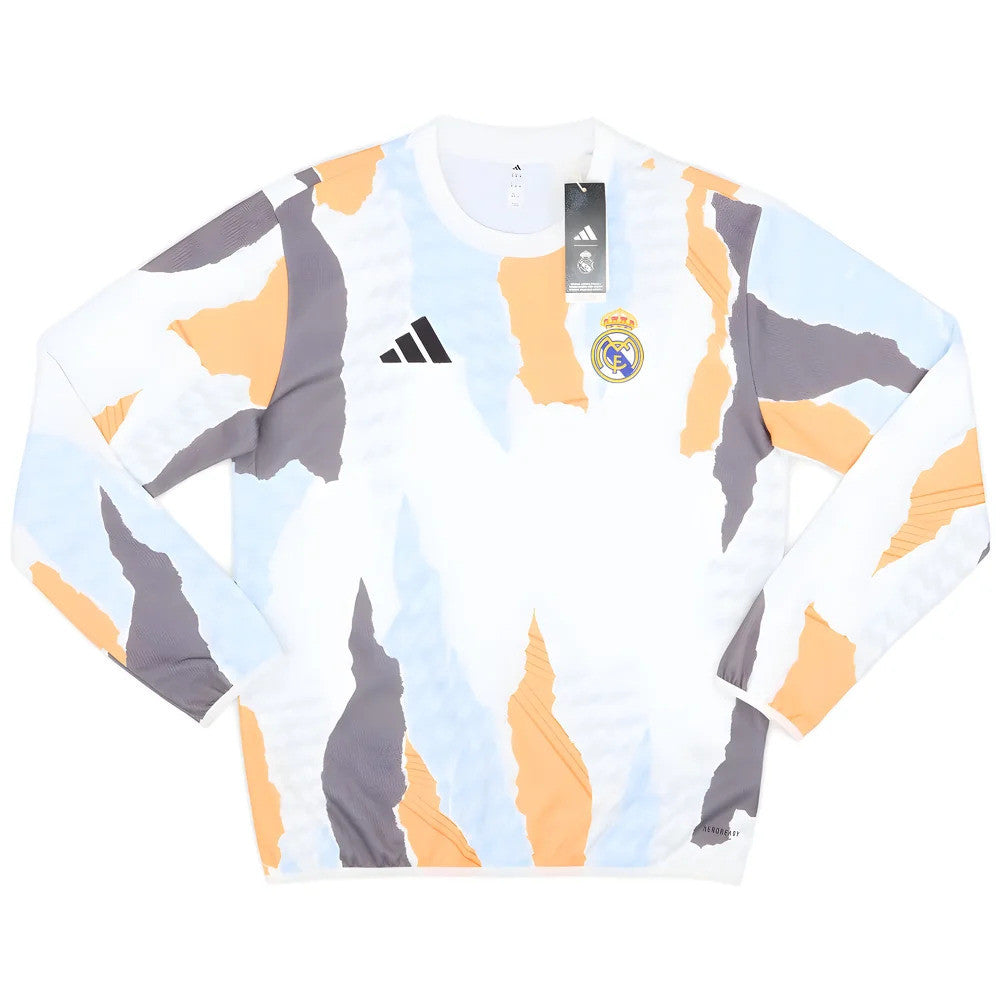 2024-2025 Real Madrid Pre-Match Warm Top (White)_0