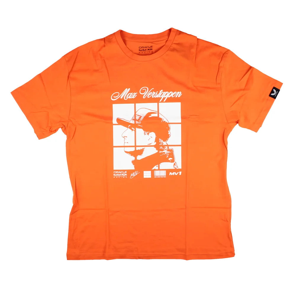 2025 Red Bull Racing Max Verstappen Puzzle T-Shirt (Orange)_0