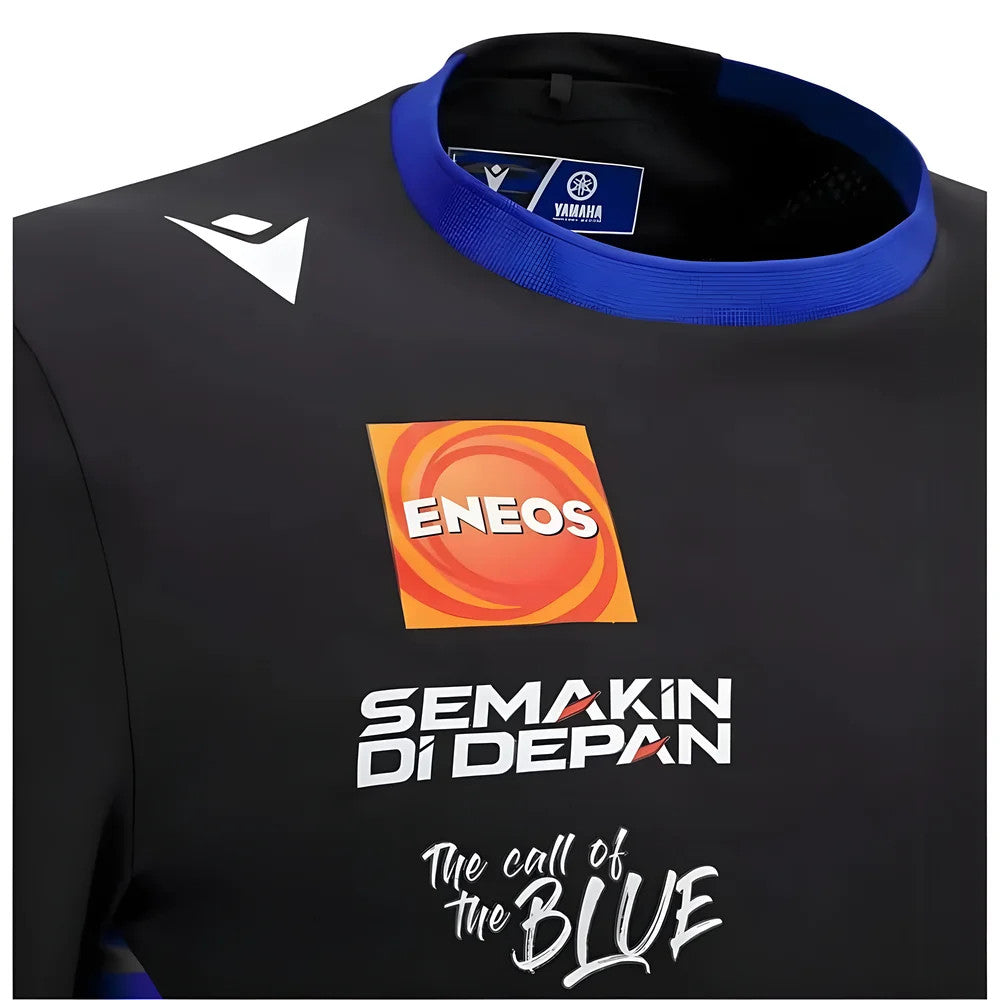 2025 Yamaha Factory Racing Poly Team SS Shirt - Black/Royal_1