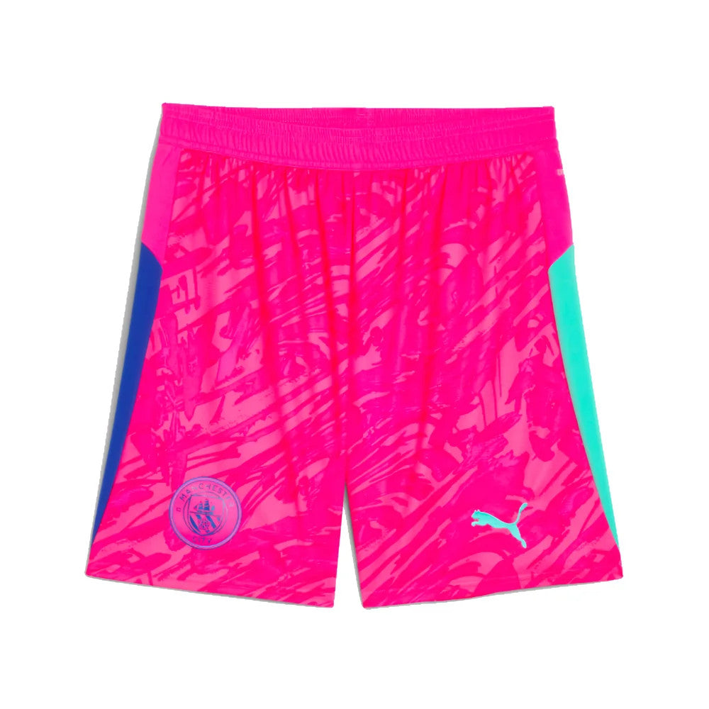 2025-2026 Man City Goalkeeper Home Shorts (Pink)_0