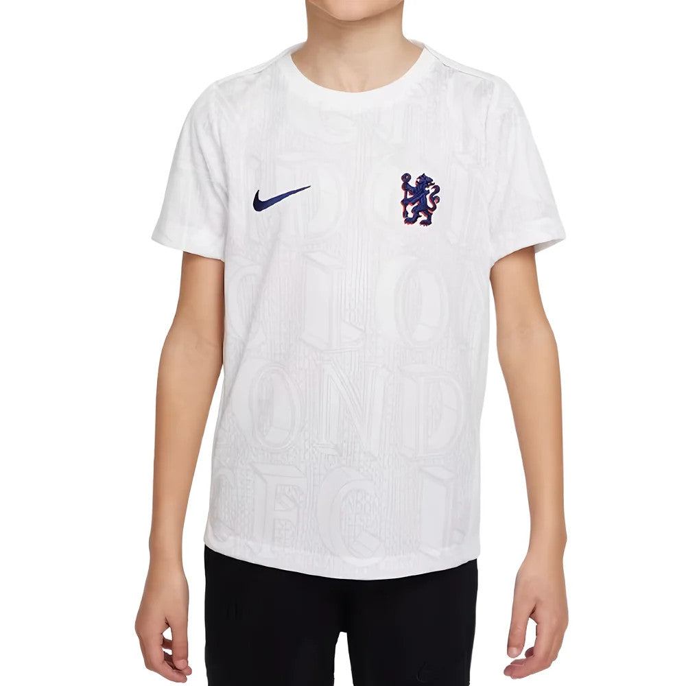 2025-2026 Chelsea Pre-Match Shirt (White) - Kids_0
