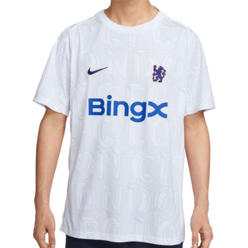 2025-2026 Chelsea Academy Pro Pre-Match Football Top (White)_0
