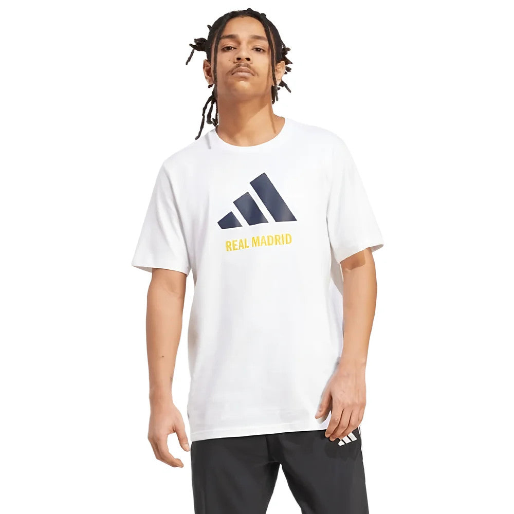 2025-2026 Real Madrid Seasonal Graphic Tee (White)_0