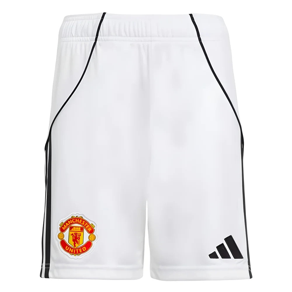 2025-2026 Man Utd Home Shorts (White) - Kids_0