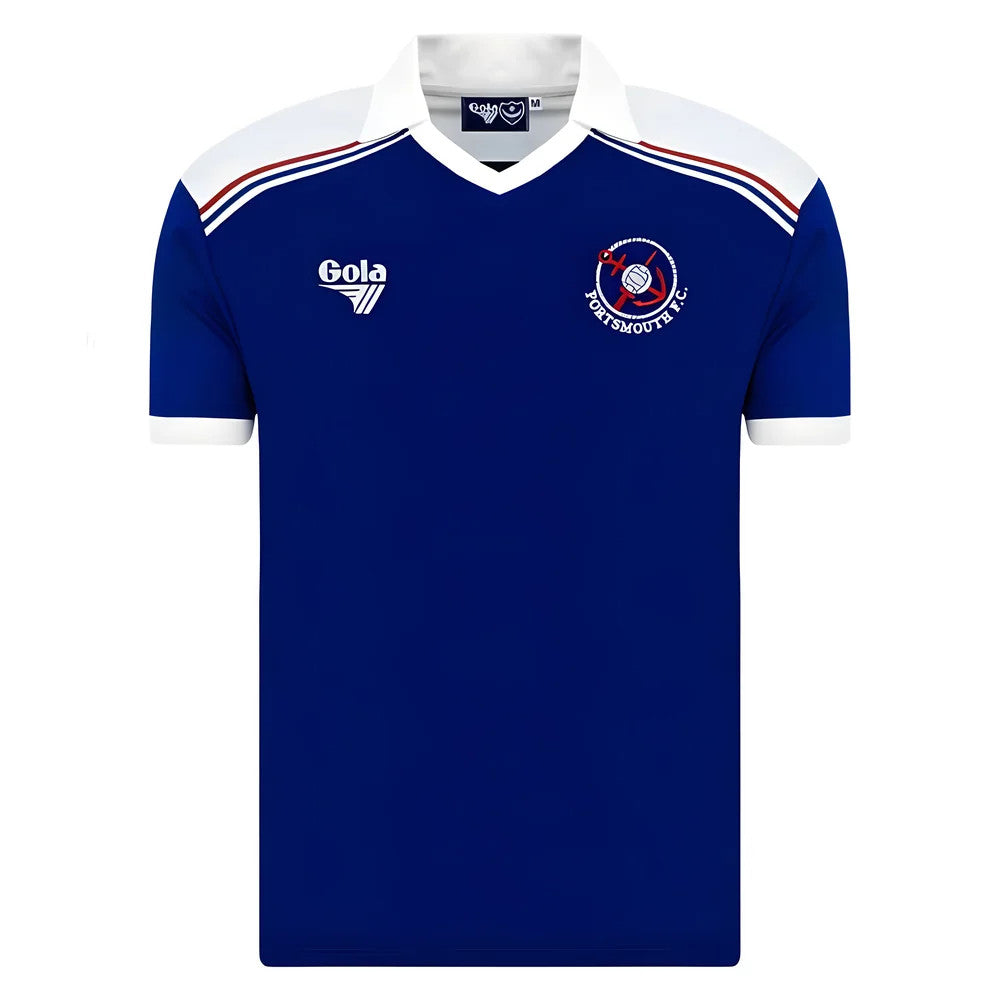 Portsmouth 1980-82 Home Retro Shirt (Gola)_0