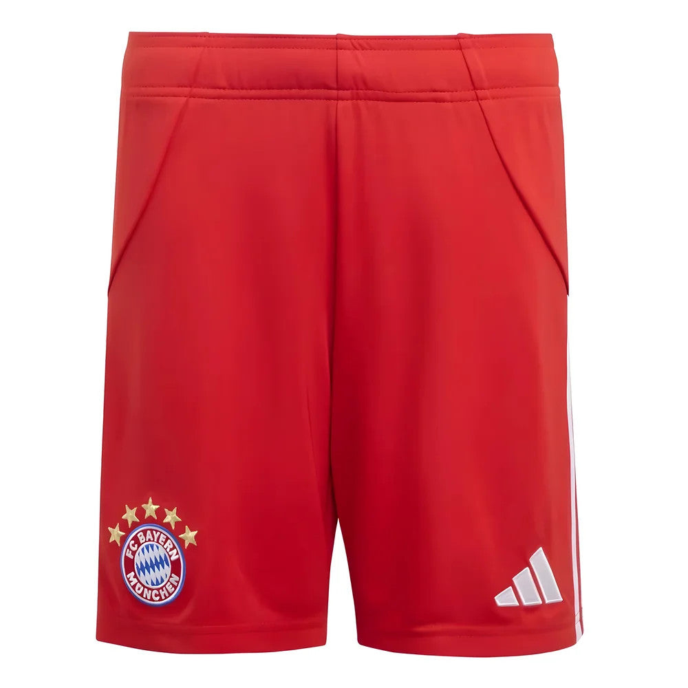 2025-2026 Bayern Munich Home Shorts (Red) - Kids_0