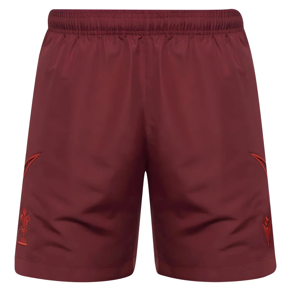 2025-2026 Wales Rugby Travel Bermuda Shorts (Deep Red)_0