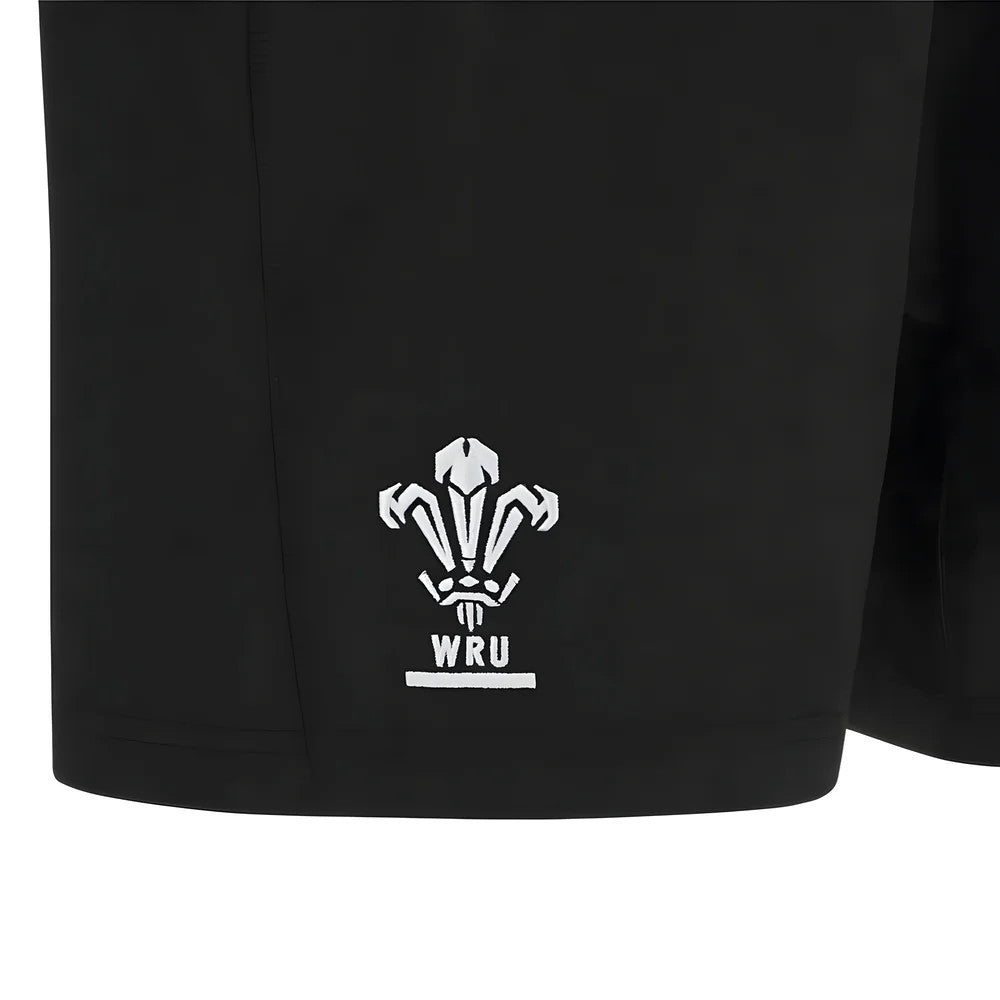 2025-2026 Wales Rugby Training Shorts (Black)_1