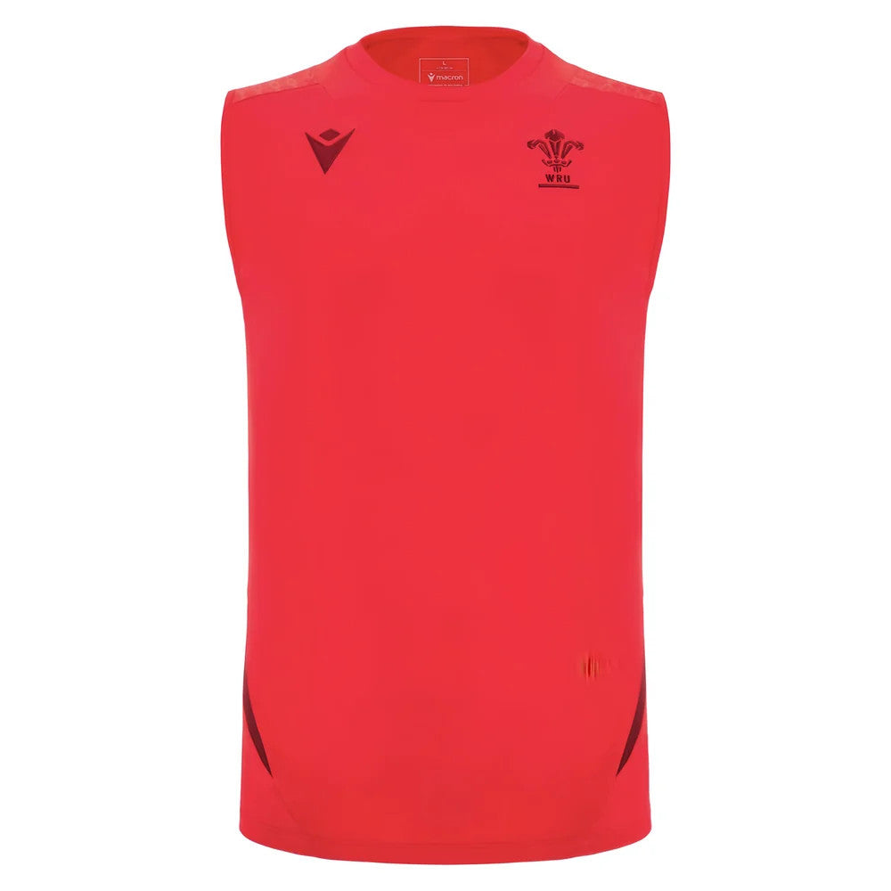 2025-2026 Wales Rugby Training Sleeveless Shirt (Red)_0