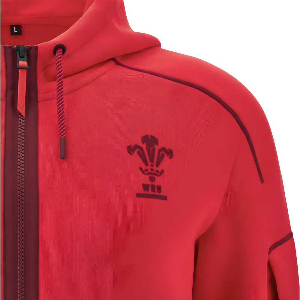 2025-2026 Wales WRU Ath Travel Player Full Zip (Red)_1