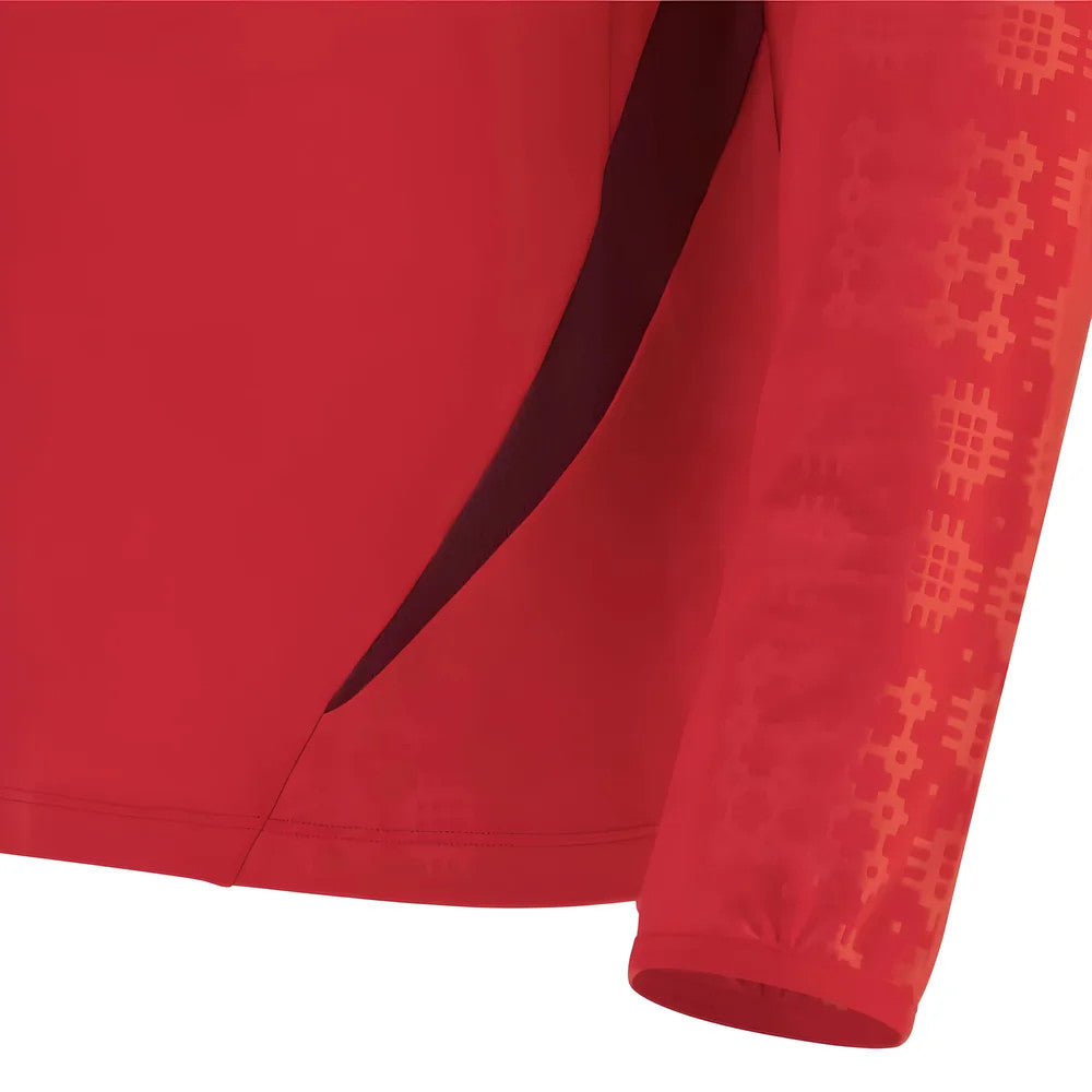 2025-2026 Wales WRU Training Player Quarter Zip Top (Red)_3