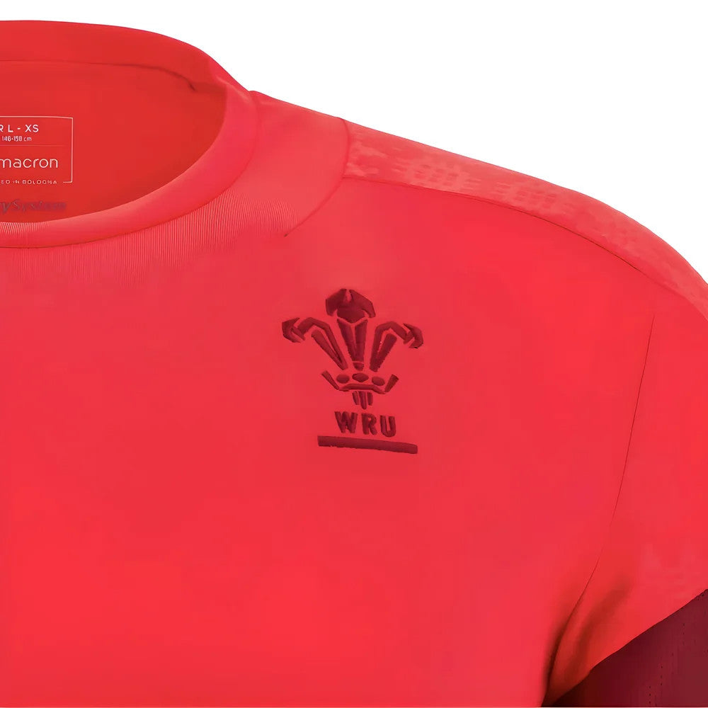 2025-2026 Wales WRU Player Training Shirt (Red) - Kids_1
