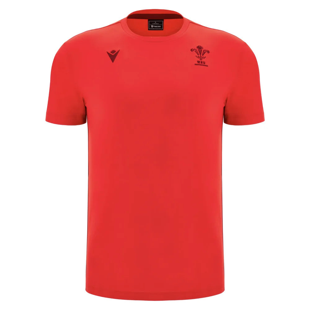 2025-2026 Wales WRU Rugby Travel Cotton Tee (Red)_0