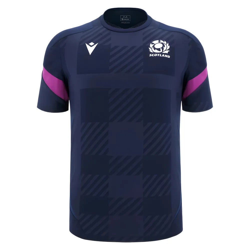 2025-2026 Scotland Rugby Training Poly Shirt (Navy) - Kids_0