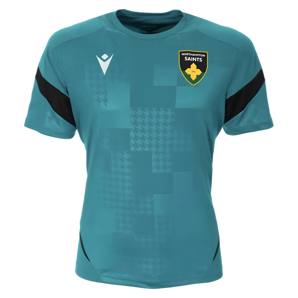 2025-2026 Northampton Saints Training Poly T-Shirt (Green)_0