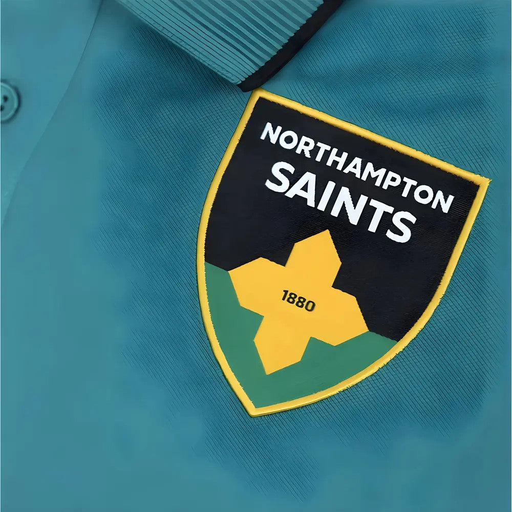 2025-2026 Northampton Saints Cotton Polo Shirt (Green)_1