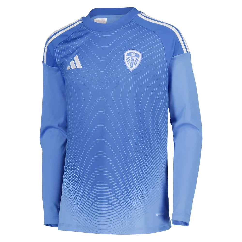 2025-2026 Leeds Home Long Sleeve Goalkeeper Shirt (Blue) - Kids_0