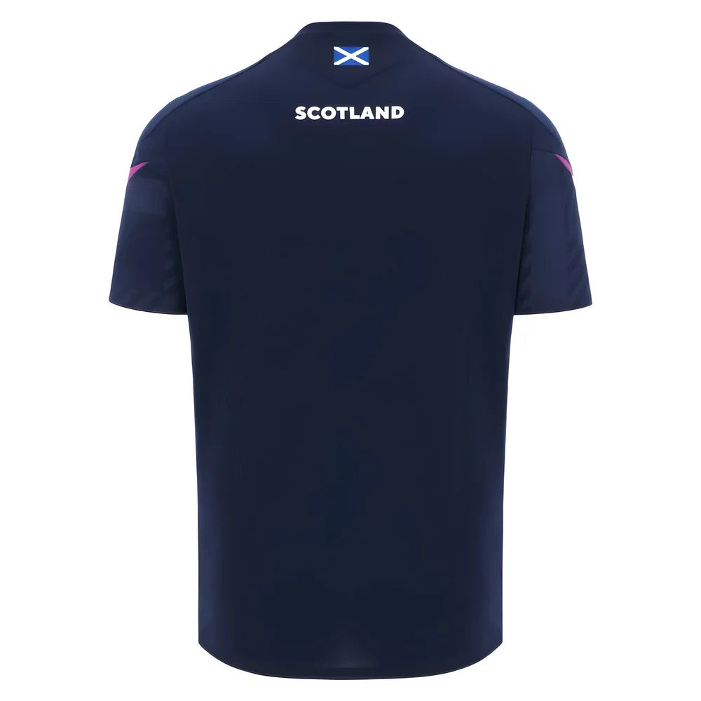 2025-2026 Scotland Rugby Training Poly Shirt (Navy)_1