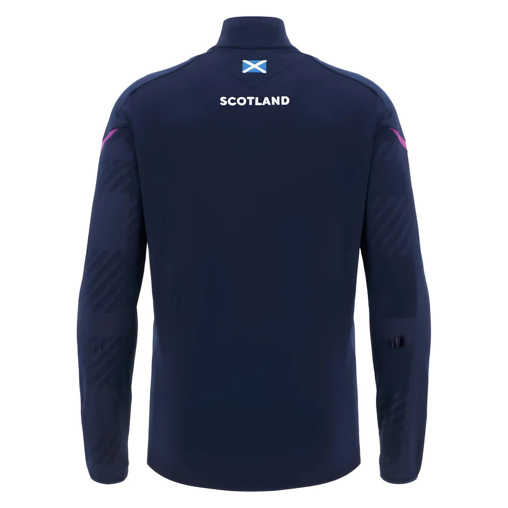 2025-2026 Scotland Rugby 1/4 Zip Training Top (Navy)_2