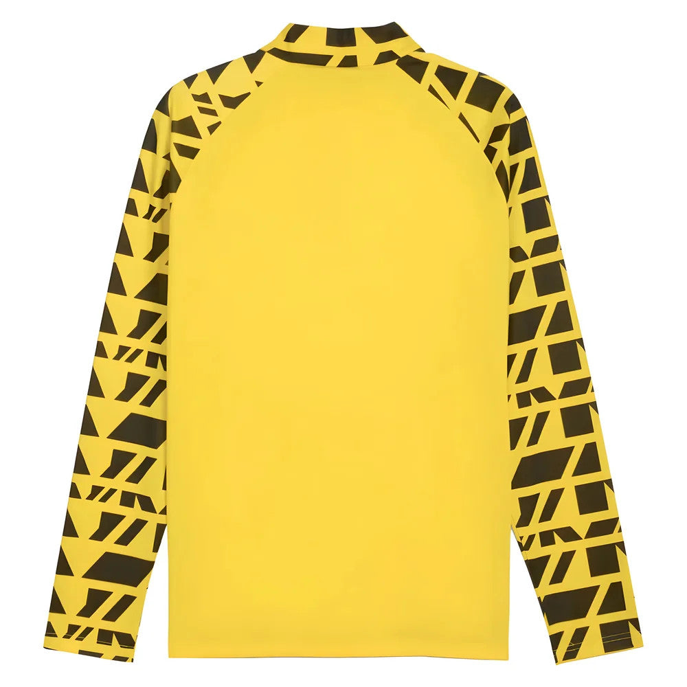 2025-2026 Borussia Dortmund Warm Up 1/4 Zip Top (Yellow)_1