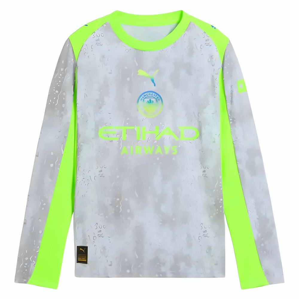 2025-2026 Man City Long Sleeve Third Shirt (Kids)_0