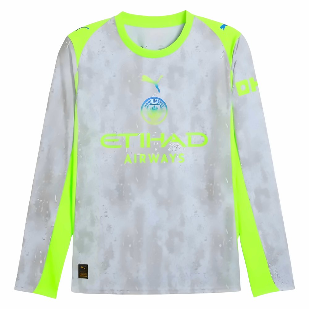 2025-2026 Man City Long Sleeve Third Shirt (Silva 21)_6