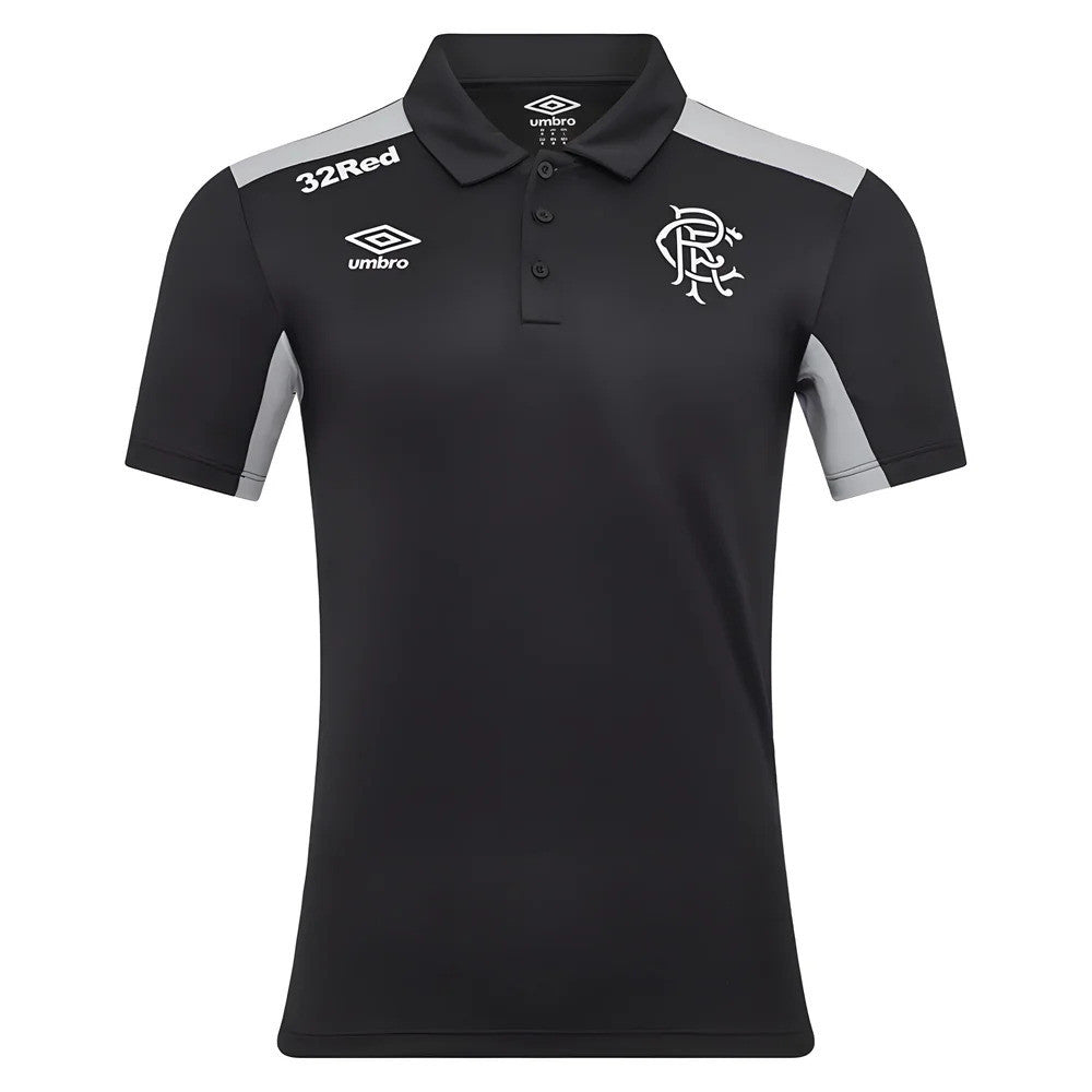 2025-2026 Rangers Presentation Poly Polo Shirt (Caviar)_0