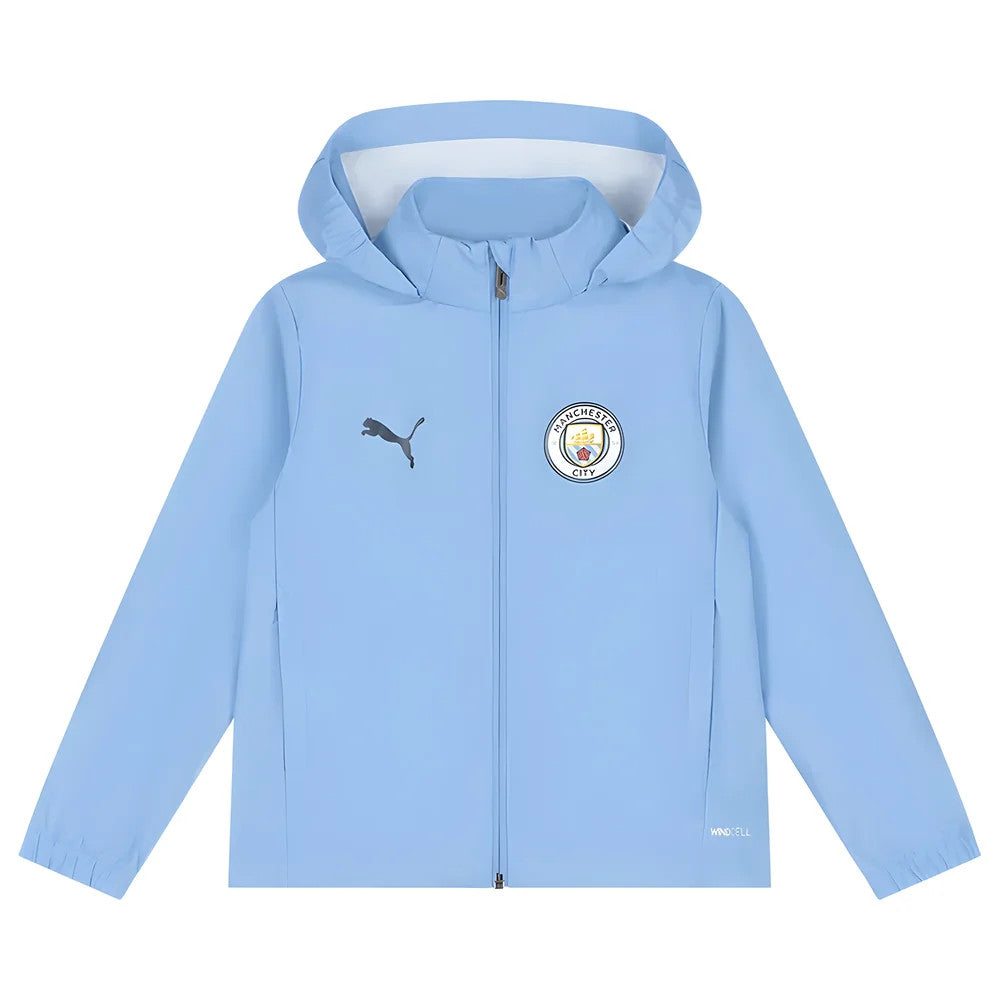 2025-2026 Man City Training All-Weather Jacket (Light Blue) - Kids_0