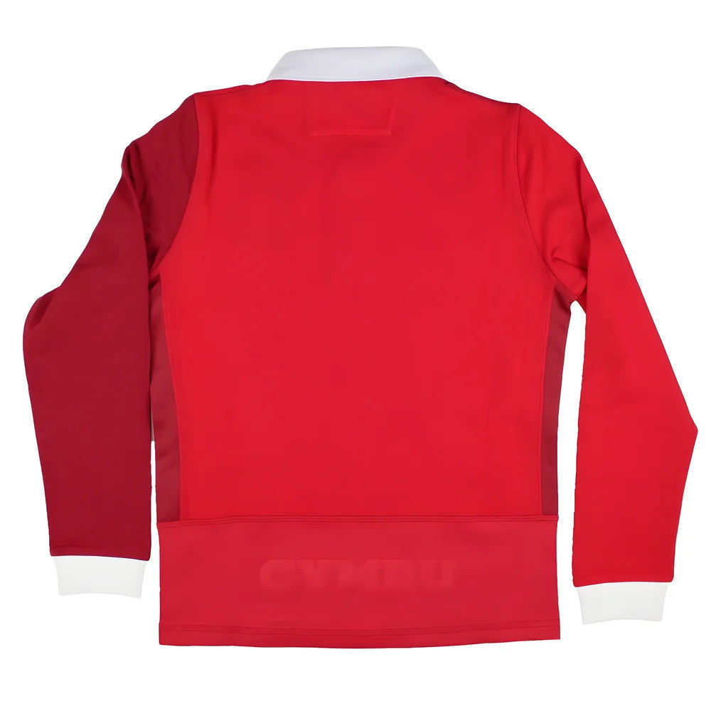 2025-2026 Wales WRU Home LS Cotton Rugby Shirt (Kids)_1