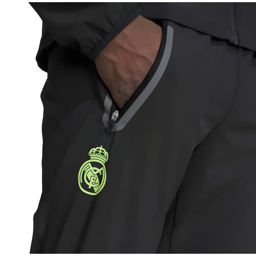 2025-2026 Real Madrid Pro Vis Tech Travel Pants (Black)_1