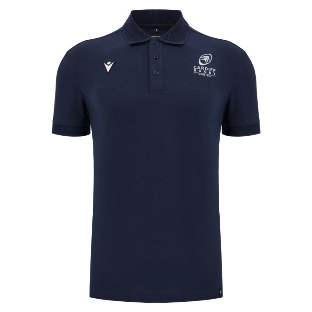2025-2026 Cardiff Blues Rugby Ath Cotton Polo Shirt (Navy)_0