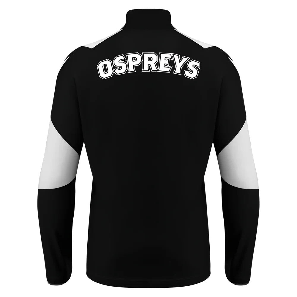 2025-2026 Ospreys Rugby 1/4 Zip Training Top (Black)_2