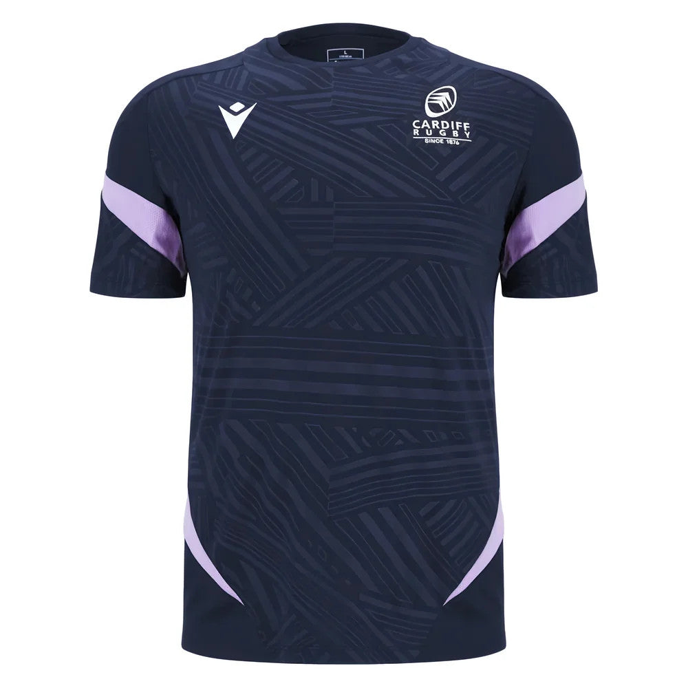 2025-2026 Cardiff Rugby Training Poly T-Shirt (Navy)_0