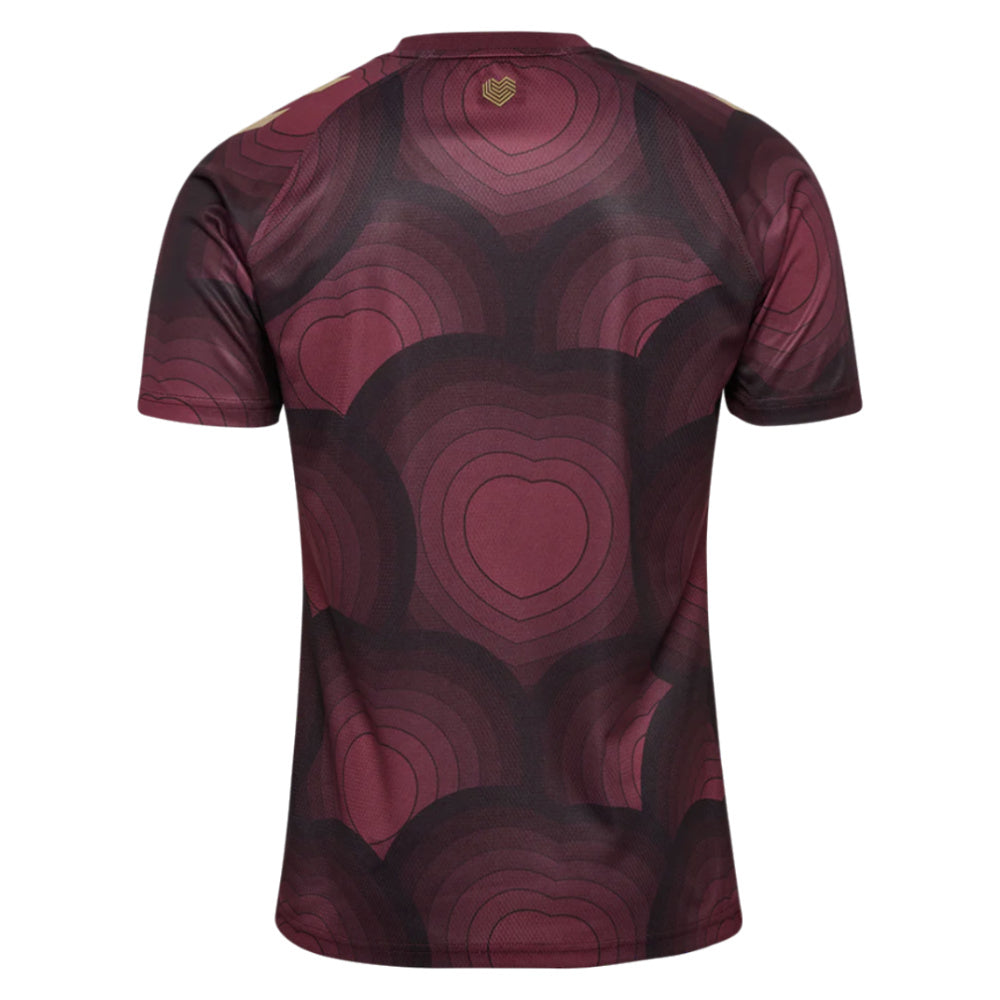 2025-2026 Hearts Home Pre Match Shirt (Maroon)_2