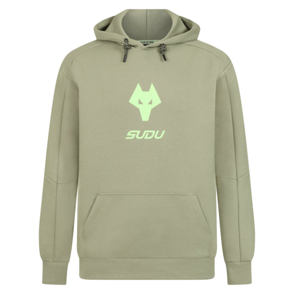 2025-2026 Wolves Players Travel Hoodie (Khaki)_0