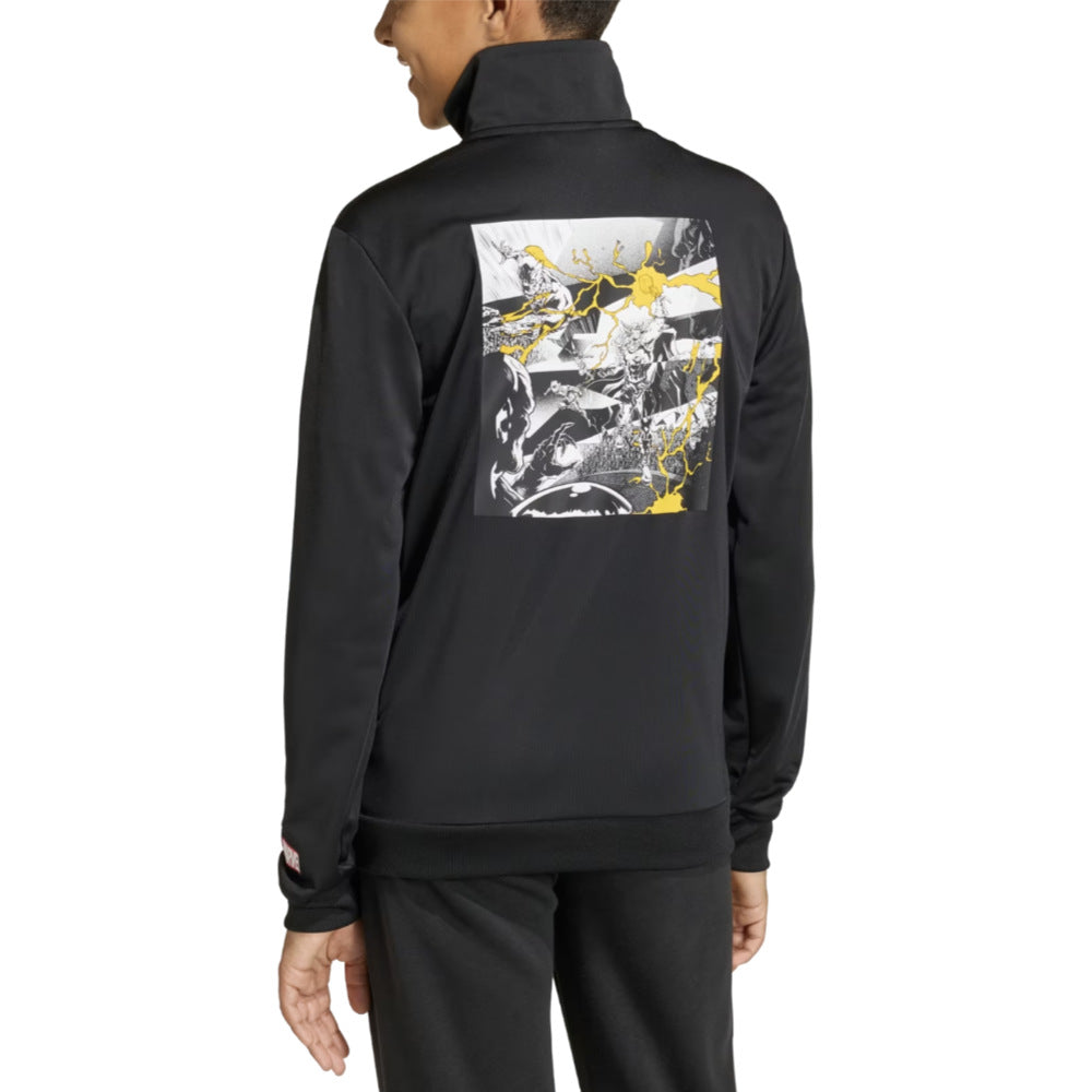 2025-2026 Real Madrid Marvel Track Top (Black) - Kids_1