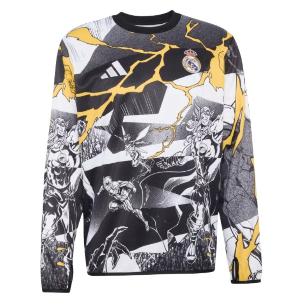 2025-2026 Real Madrid Pre Match Warm Top (White)_0