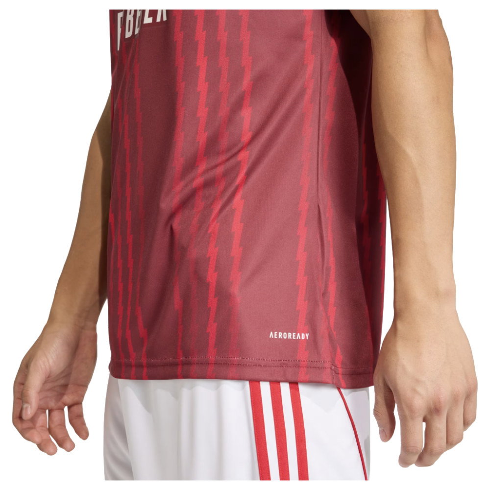 2025-2026 Arsenal Pre-Match Warm Up Shirt (Burgundy) (Trossard 19)_4