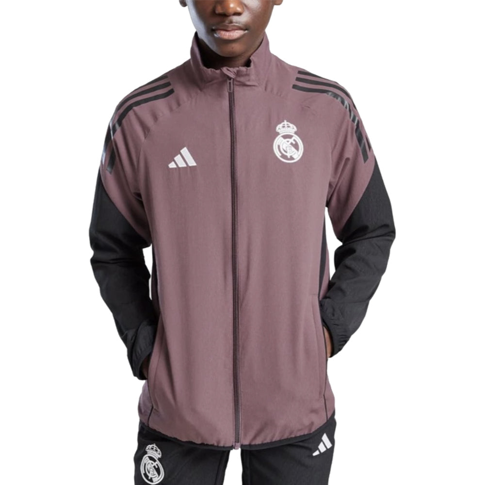 2025-2026 Real Madrid Presentation Jacket (Shadow Fig) - Kids_0