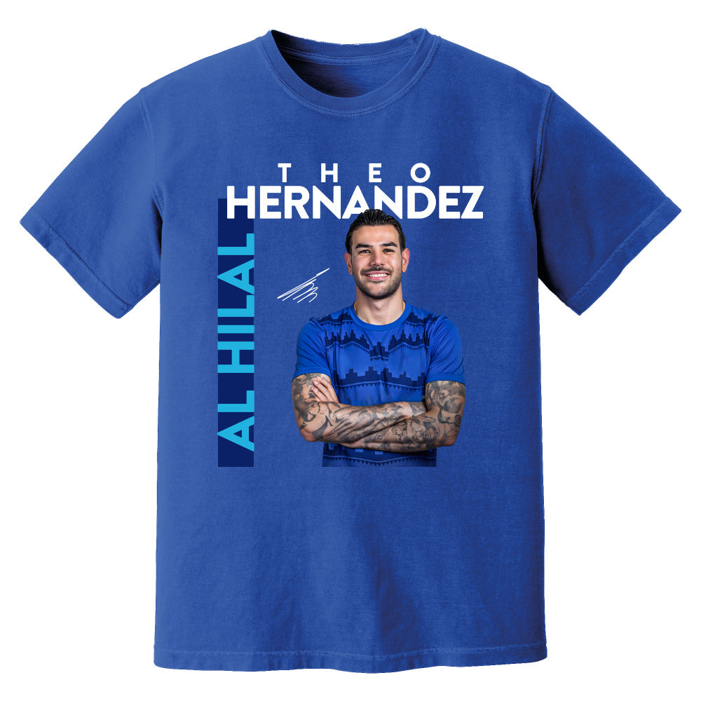Theo Hernandez Al Hilal New Signing T-Shirt (Blue)_0